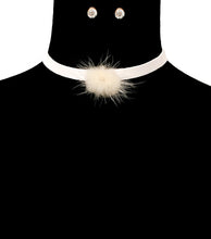 Load image into Gallery viewer, Dozen Ivory Pom Pom Chokers
