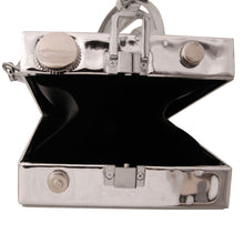 Load image into Gallery viewer, Shiny Silver Camera Handbag
