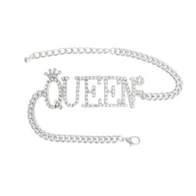 Load image into Gallery viewer, Silver Queen Stone Anklet
