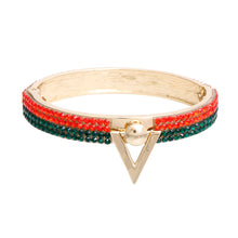 Load image into Gallery viewer, Designer Style Gold V Bracelet
