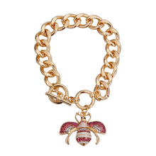 Load image into Gallery viewer, Designer Style Pink Bee Bracelet
