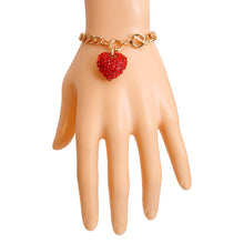 Load image into Gallery viewer, Red Heart Charm Bracelet
