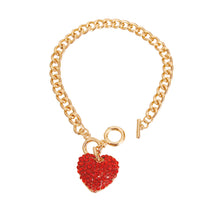 Load image into Gallery viewer, Red Heart Charm Bracelet
