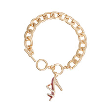 Load image into Gallery viewer, Toggle Pink High Heel Bracelet
