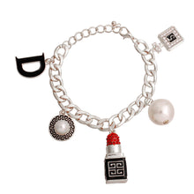 Load image into Gallery viewer, Luxury Designers Charms Silver Bracelet
