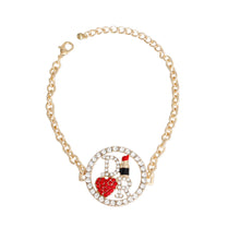 Load image into Gallery viewer, Round Gold D Chain Bracelet
