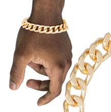Load image into Gallery viewer, Mens Gold Curb Bracelet

