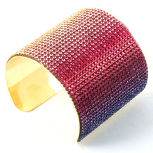 Load image into Gallery viewer, Rainbow Rhinestone Cuff Bracelet
