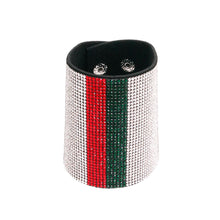 Load image into Gallery viewer, Designer Style Rhinestone Bracelet with Snap Closure
