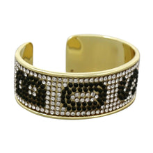 Load image into Gallery viewer, Gold Rim BOSS Bangle Cuff
