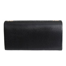 Load image into Gallery viewer, Black Greek Key Flap Clutch
