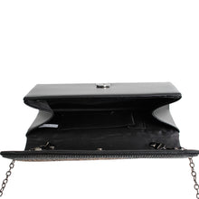 Load image into Gallery viewer, Black Greek Lion Flap Clutch
