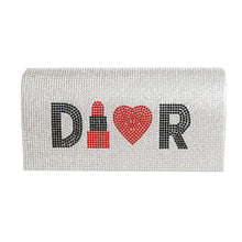 Load image into Gallery viewer, Designer Lipstick Silver Flap Clutch
