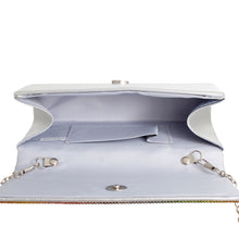 Load image into Gallery viewer, Silver Rainbow Flap Clutch
