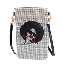 Load image into Gallery viewer, Afro Woman Phone Crossbody
