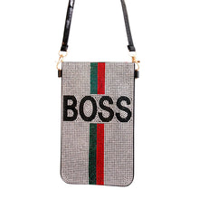 Load image into Gallery viewer, Red and Green Designer Boss Phone Crossbody

