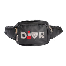 Load image into Gallery viewer, Black 4 Pocket D Fanny Pack

