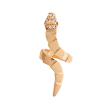 Load image into Gallery viewer, Gold Graduated Wrap Snake Ring
