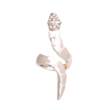 Load image into Gallery viewer, Silver Graduated Wrap Snake Ring
