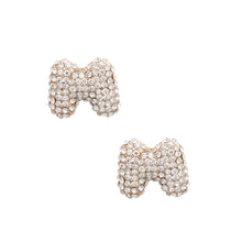 Load image into Gallery viewer, M Initial Rhinestone Studs
