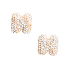 Load image into Gallery viewer, Letter N Rhinestone Studs
