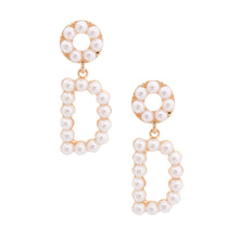 Load image into Gallery viewer, Cream Dangling D Dior Earrings
