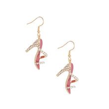Load image into Gallery viewer, Pink High Heel Earrings
