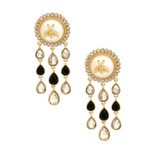 Load image into Gallery viewer, Vintage Look Gold Bee Earrings
