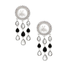 Load image into Gallery viewer, Vintage Look Silver Bee Earrings
