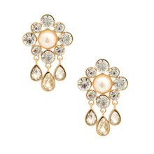 Load image into Gallery viewer, Gold Antique Flower Studs
