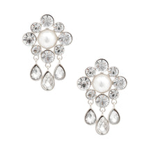 Load image into Gallery viewer, Silver Antique Flower Studs
