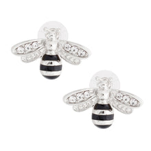 Load image into Gallery viewer, Bee Silver Studs
