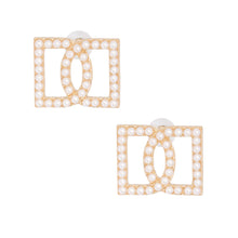 Load image into Gallery viewer, Cream Double D Studs
