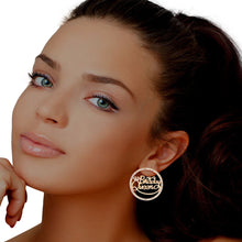 Load image into Gallery viewer, Gold Birthday Queen Studs
