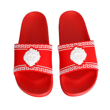 Load image into Gallery viewer, Size 8 Red Greek Key Slide

