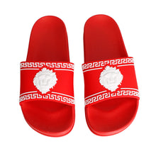 Load image into Gallery viewer, Size 9 Red Greek Key Slide
