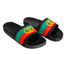 Load image into Gallery viewer, Size 7 Black Stripe Slide
