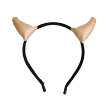 Load image into Gallery viewer, Gold Devil Horns Headband
