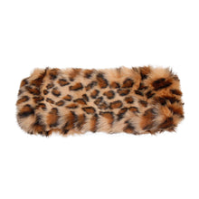 Load image into Gallery viewer, Brown Leopard Fur Winter Headband
