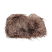 Load image into Gallery viewer, Gray Fur Leg Warmer
