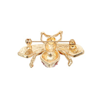 Load image into Gallery viewer, Pink Rhinestone Bee Brooch
