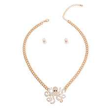 Load image into Gallery viewer, Gold Octopus Pendant Necklace
