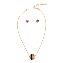 Load image into Gallery viewer, Designer Rhinestone Ball Necklace Set
