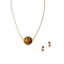 Load image into Gallery viewer, Pave Rhinestone Basketball Necklace Set
