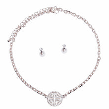 Load image into Gallery viewer, Silver Cable Chain Greek Key Necklace
