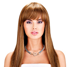 Load image into Gallery viewer, Gray Leather Braided Choker
