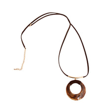 Load image into Gallery viewer, Brown Suede Homaika Necklace
