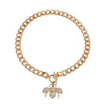 Load image into Gallery viewer, Aurora Borealis Bee Toggle Necklace
