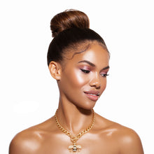Load image into Gallery viewer, Cream Pearl Bee Toggle Necklace
