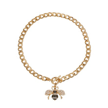 Load image into Gallery viewer, Cream Pearl Bee Toggle Necklace
